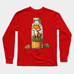 fox stuck in the bottle Long Sleeve T-Shirt